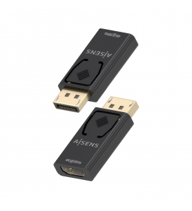 Adaptador Aisens A125-0949 Conversor DisplayPort Macho a HDMI Hembra Negro