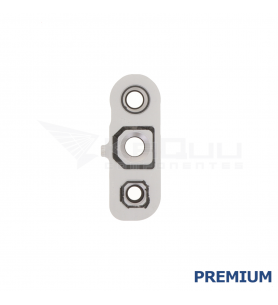 Embellecedor Cristal Cámara Lente para Samsung Galaxy S24 FE SM-S721B Plata Premium