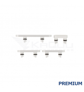 Set de 4 Botón Encendido Volumen para iPhone 17 Pro Max A3526, 17 Pro A3523 Plata Premium