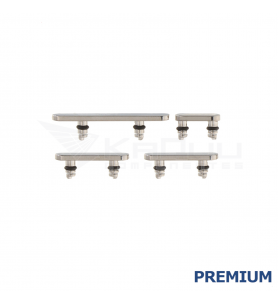 Set de 4 Botón Encendido Volumen para iPhone Air A3517 Blanco Premium