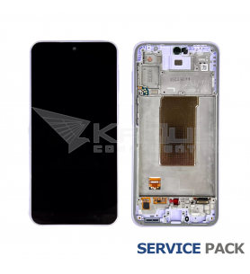 Pantalla Lcd Samsung Galaxy A37 5G A376B Marco Púrpura GH82-39232D Service Pack