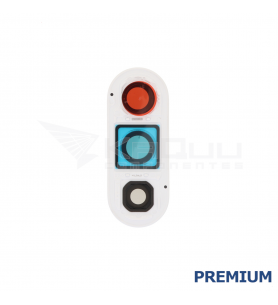 Embellecedor Cristal Cámara Lente para Samsung Galaxy S26 S942B Blanco Premium