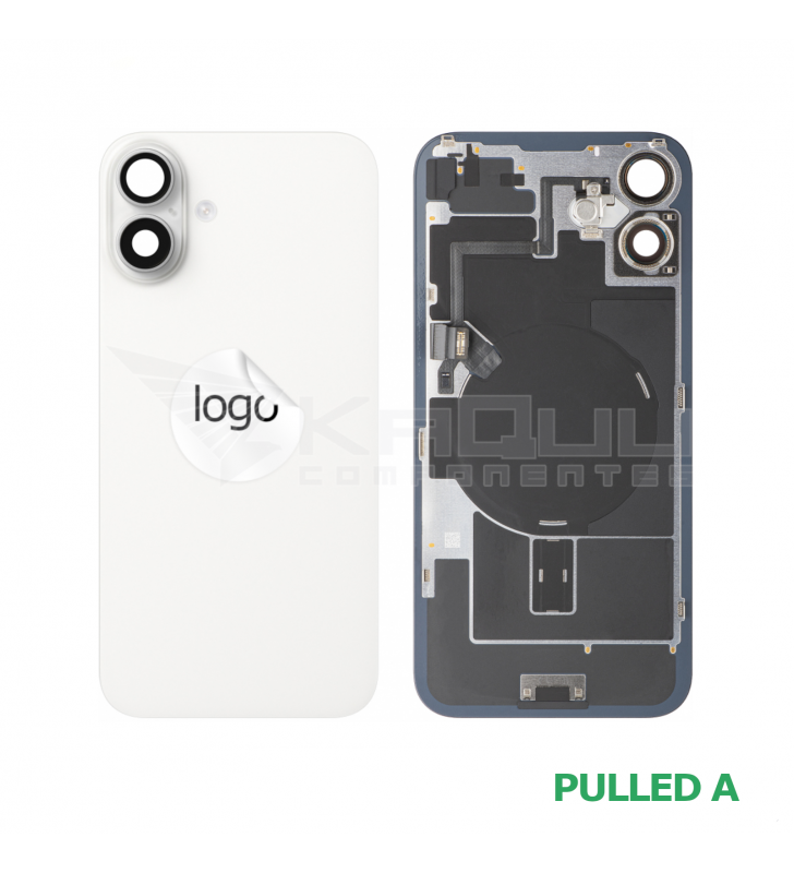Tapa Trasera con NFC iPhone 16 Plus A3290 Blanco Pulled Grado A