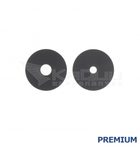 Set de 2 Cristal Cámara Lente para Realme C55 Negro Premium