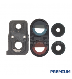 Embellecedor Cristal Cámara Lente para Xiaomi Poco X7 Pro 2412DPC0AG Negro Premium