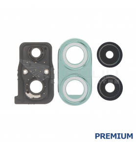 Embellecedor Cristal Cámara Lente para Xiaomi Poco X7 Pro 2412DPC0AG Verde Premium
