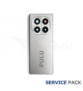 Tapa Trasera Xiaomi Poco X7 24095PCADG Plata 5600060O16P00 Service Pack
