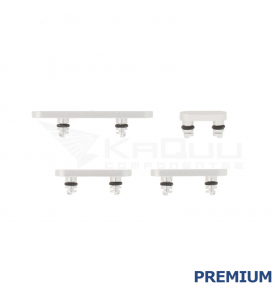 Set de 4 Botón Encendido Volumen para iPhone 17 A3520 Blanco Premium