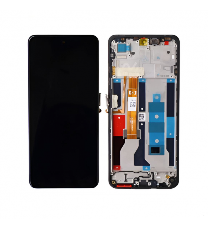 Pantalla Lcd Realme C75 5G RMX3943 Marco Negro Botón Dorado 621029000536 Service Pack