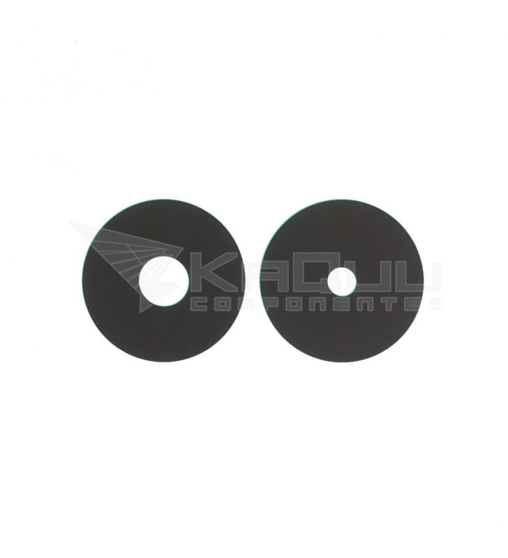 Set de 2 Cristal Cámara Lente para Xiaomi Redmi 15C 5G 2508CRN2BC Negro
