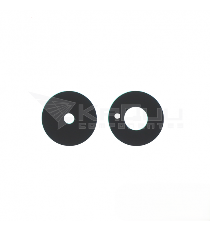 Set de 2 Cristal Cámara Lente para Xiaomi Redmi 15C 4G 25078RA3EA Negro