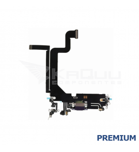 Flex Conector Carga iPhone 14 Pro A2890 Negro Premium