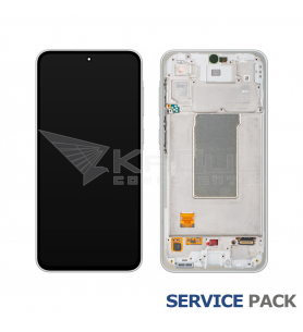 Pantalla Lcd Samsung Galaxy A36 5G A366B Marco Blanco GH82-36841B Service Pack Ensamblado