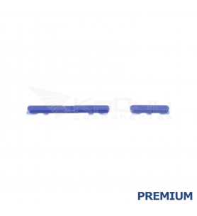 Set Botón Encendido Volumen para Motorola Moto G85 XT2427-3 Azul Premium