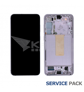 Pantalla Lcd para Samsung Galaxy S23 Plus S916B Marco Lavanda GH82-30476D GH82-30477D Usado Leve Arañazo