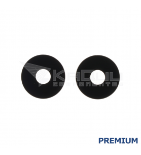 Set de 2 Cristal Cámara Lente para Xiaomi Redmi A2 23028RN4DG Negro