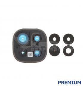 Embellecedor Cristal Cámara Lente para Xiaomi Redmi Note 15 Pro 4G 25100RA69G Negro Premium