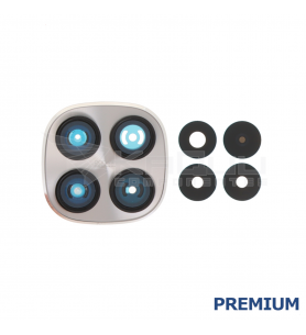 Embellecedor Cristal Cámara Lente para Xiaomi Redmi Note 15 Pro 5G 25060RABDG Titanio Plata Premium