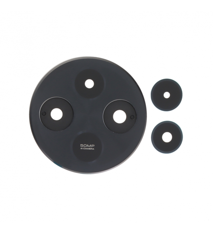 Embellecedor Cristal Cámara Lente para Xiaomi Poco C75 2410FPCC5G Negro Premium