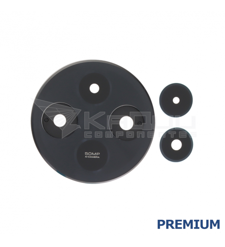 Embellecedor Cristal Cámara Lente para Xiaomi Poco C75 2410FPCC5G Negro Premium