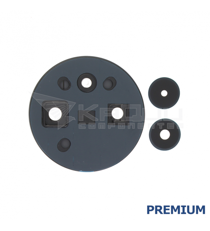 Embellecedor Cristal Cámara Lente para Xiaomi Poco C75 2410FPCC5G Negro Premium