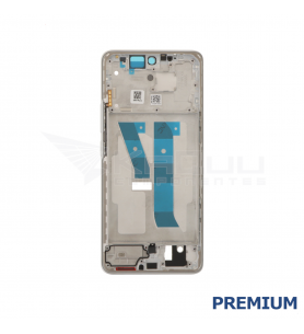 Chasis Marco Intermedio Lcd para Xiaomi Redmi Note 15 4G 2510DRA23E Plata Premium