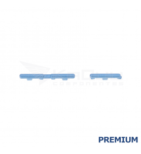 Set Botón Encendido Volumen para Motorola Moto Edge 40 XT2303-2 Azul Premium