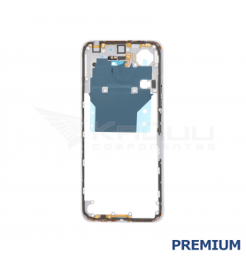 Chasis Marco Intermedio para Xiaomi Poco M6 4G 2404APC5FG Plata Premium