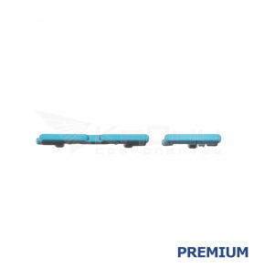 Set Botón Encendido Volumen para Motorola Moto Edge 40 Neo XT2307-1 Azul Premium