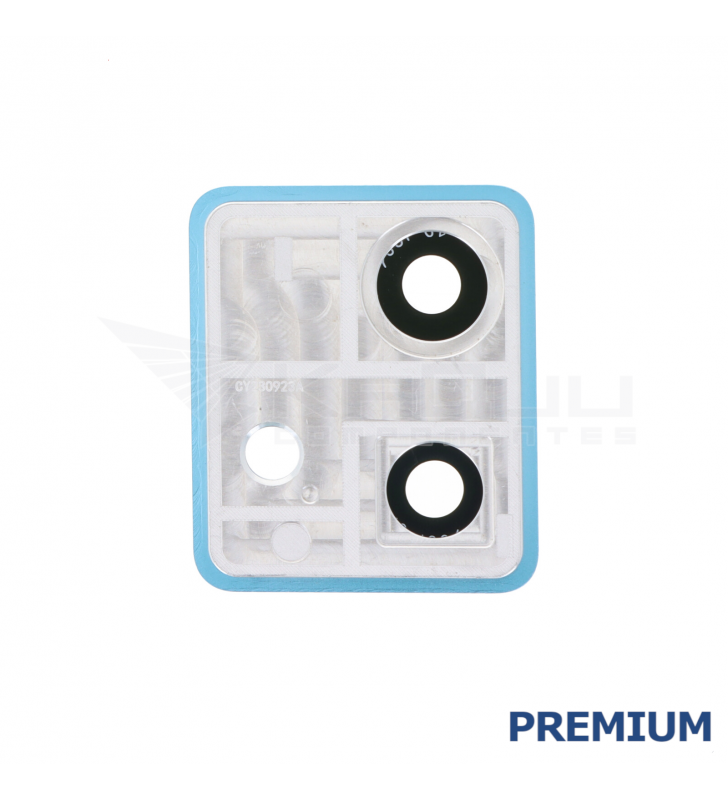 Embellecedor Cristal Cámara Lente para Motorola Moto Edge 40 Neo XT2307-1 Azul Premium