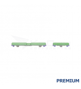 Set Botón Encendido Volumen para Motorola Moto Edge 60 XT2505-1 Verde Premium