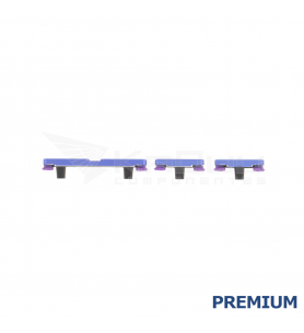 Set Botón Encendido Volumen para Motorola Moto Edge 60 Pro XT2507-1 Azul Premium