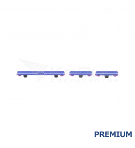 Set Botón Encendido Volumen para Motorola Moto Edge 60 Pro XT2507-1 Azul Premium
