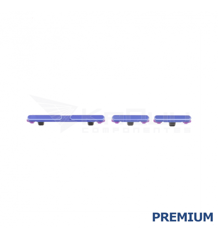 Set Botón Encendido Volumen para Motorola Moto Edge 60 Pro XT2507-1 Azul Premium