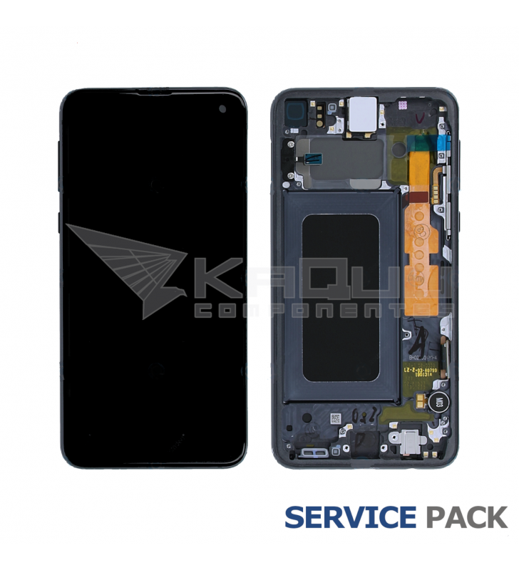 Pantalla Lcd Samsung Galaxy S10E G970F Marco Negro GH82-18836A Service Pack