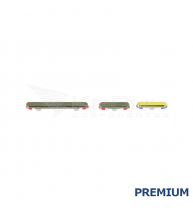 Set Botón Encendido Volumen para Motorola Moto Edge 70 XT2601-2 Verde Premium