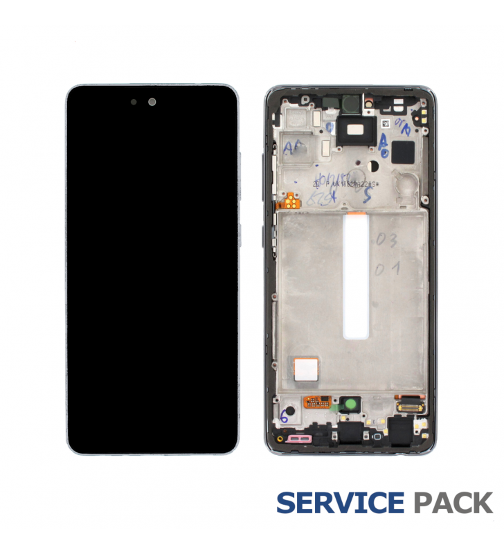 Pantalla Lcd Galaxy A52S 5G Marco Awesome White Blanco A528B GH82-26861D Service Pack