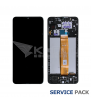 Pantalla Lcd Samsung Galaxy A12 A125F Marco Negro GH82-24491A GH82-24490A Service Pack