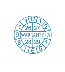 Sello Garantía Año 2026 2027 2028 2029 Azul 154 Unidades