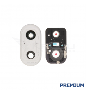 Embellecedor Cristal Cámara Lente para Xiaomi Poco F7 25053PC47G Blanco Premium