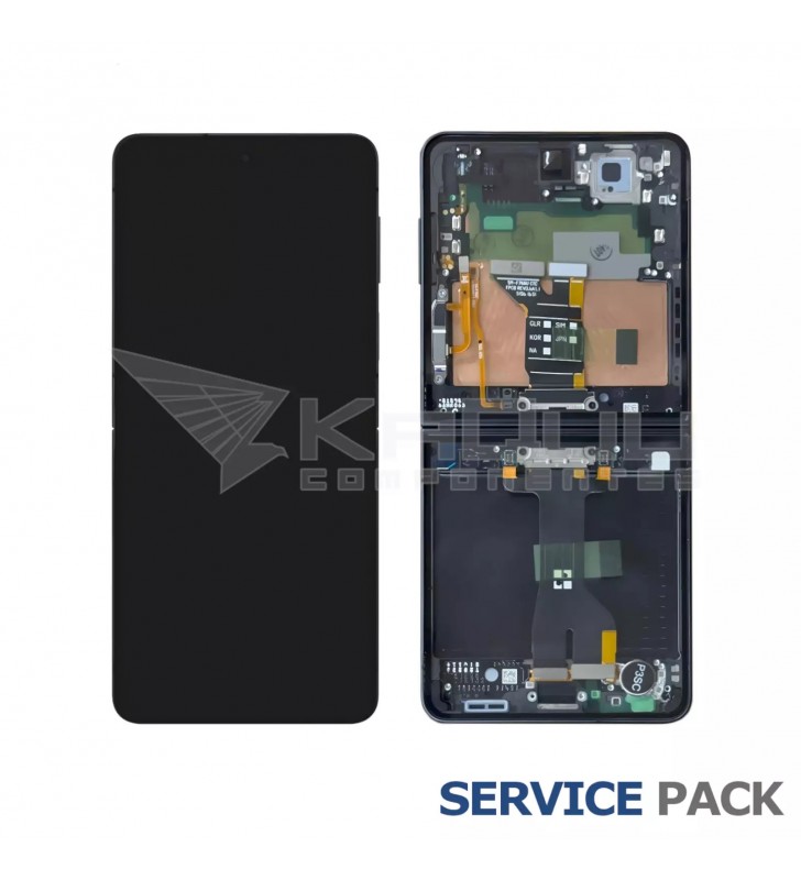 Pantalla Lcd Samsung Galaxy Z Flip7 F766B Marco Negro GH82-37581C GH82-38794C GH82-38996C Service Pack Ensamblado