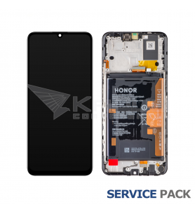 Pantalla Lcd Honor X7a RKY-LX2 Marco Negro con Batería 0235AENA Service Pack