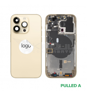 Chasis Marco Intermedio y Tapa iPhone 14 Pro A2890 A2650 Dorado Pulled A