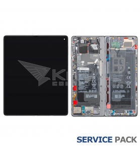 Ecrã Lcd Huawei Mate X7 DEL-AL10 Moldura Cinza 02357JRM Service Pack