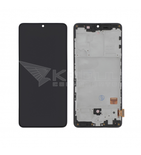 Pantalla Lcd para Samsung Galaxy A41 A415F Marco Negro OLED
