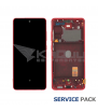 Pantalla Lcd Samsung Galaxy S20 Fe, 5G Marco Cloud Red Rojo G780F G781F GH82-24219E Service Pack