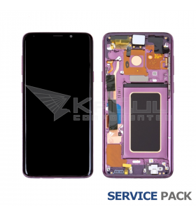 Pantalla Galaxy S9 Plus PURPURA CON MARCO LCD G965F GH97-21691B SERVICE PACK