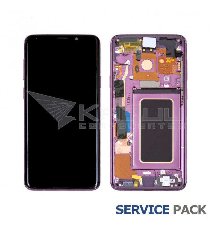 Pantalla Lcd Samsung Galaxy S9 Plus G965F Marco Púrpura GH97-21691B Service Pack