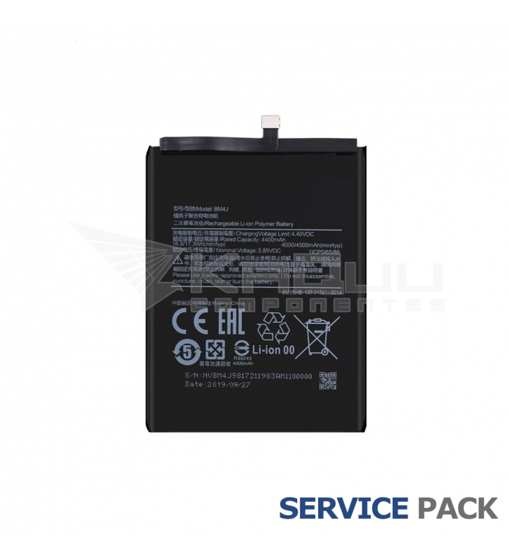 Batería BM4J Xiaomi Redmi Note 8 Pro Service Pack