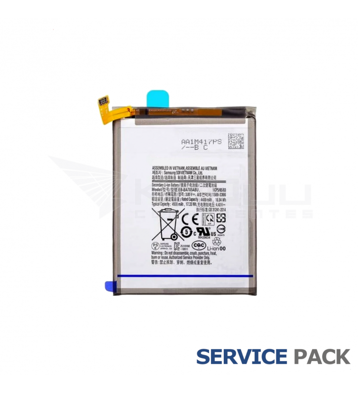 Batería EB-BA908ABY 4400 mAh Galaxy A90 5G A908B GH82-21089A Service Pack
